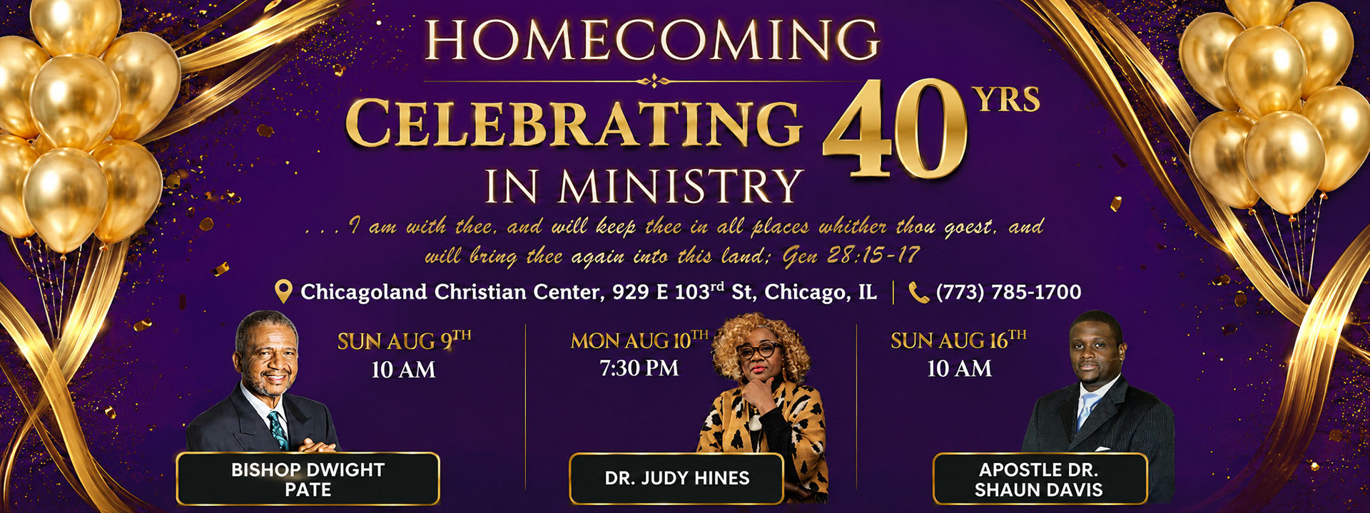 Homecoming celebrating 40 years, Chicogo