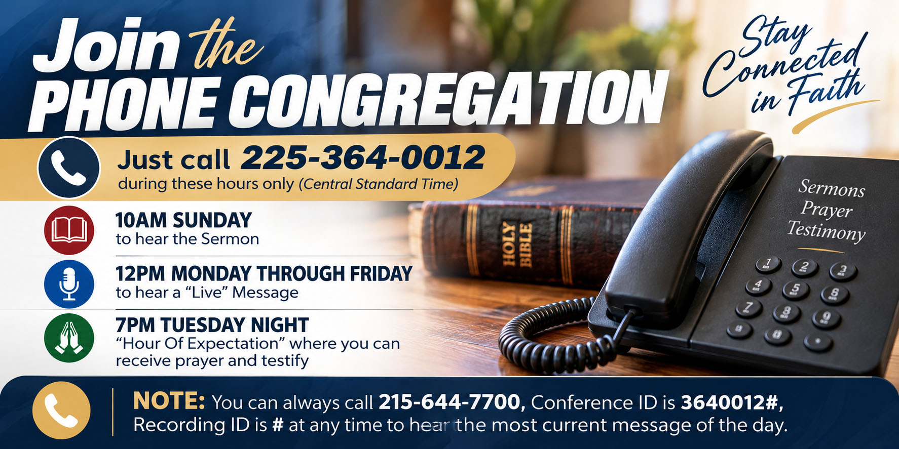 join the phone congregation